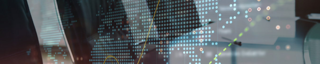 Abstract digital design featuring geometric shapes and light patterns.