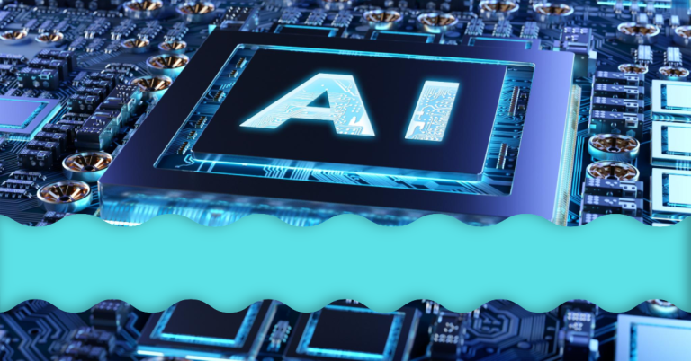 Close-up of a circuit board with "AI" prominently displayed on a chip.